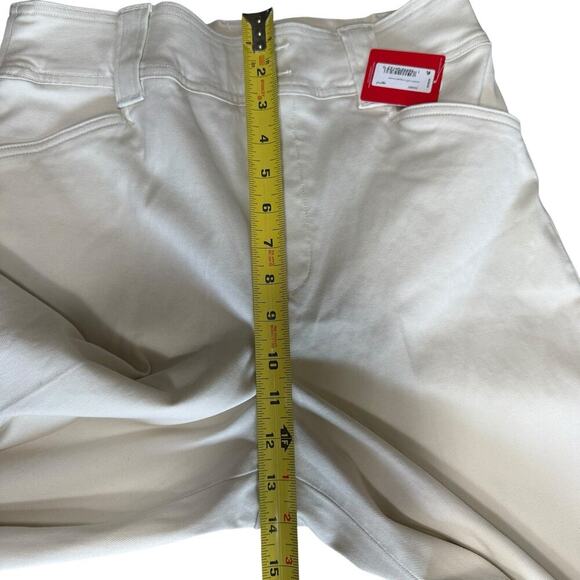 SPANX Stretch Twill Cropped Trouser Eggshell M Tall Slimming Women's Pants NWT - Picture 7 of 9